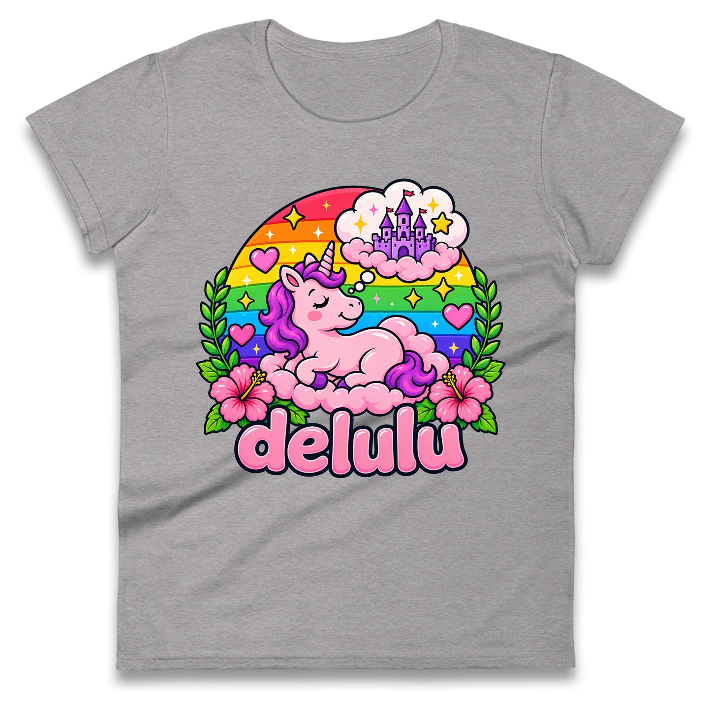 Delulu Unicorn Ladies Tee