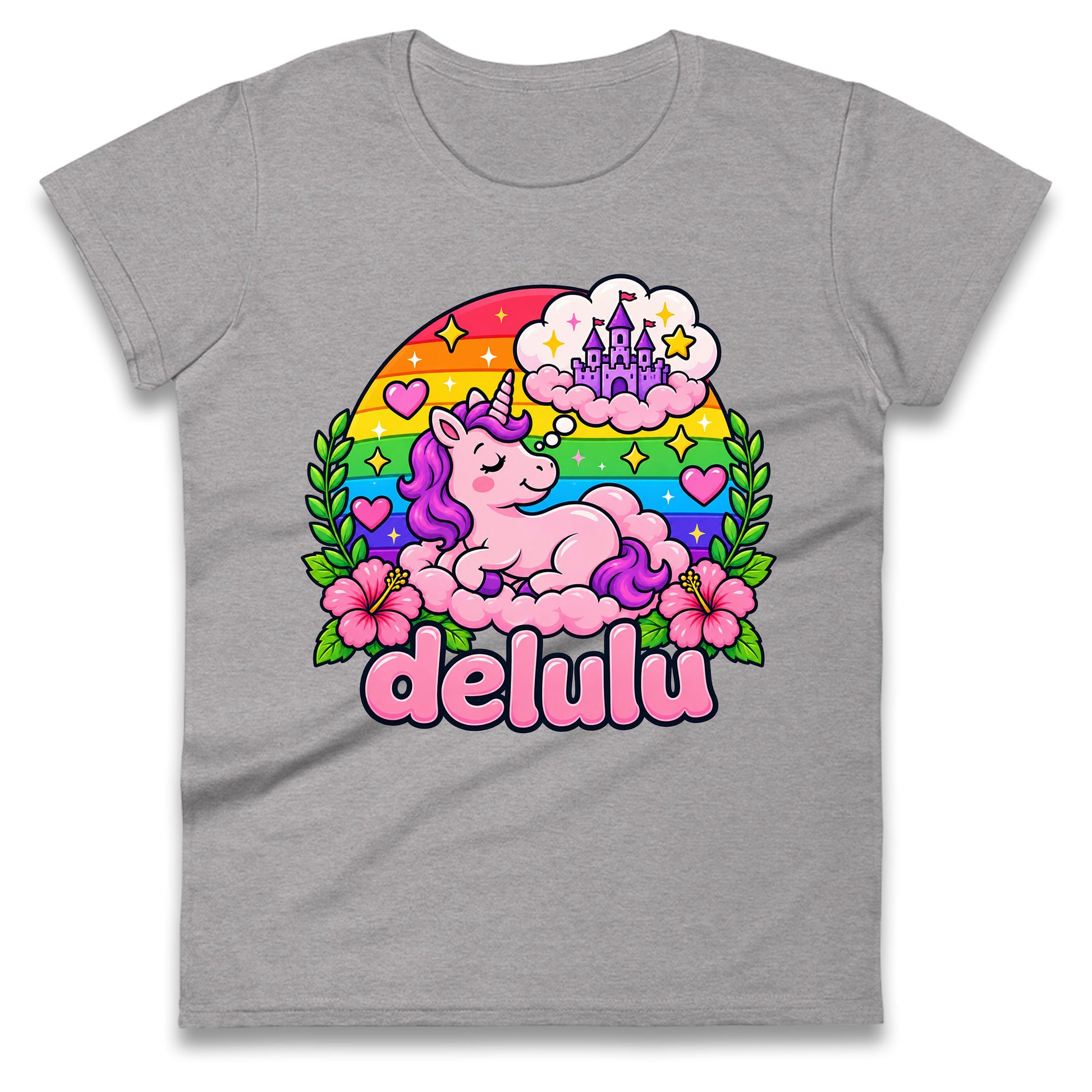 Delulu Unicorn Ladies Tee