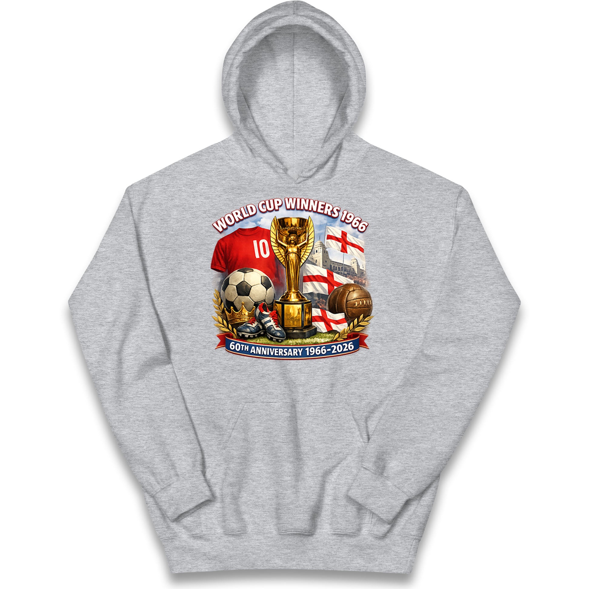 England World Cup 60th Anniversary Kids Hoodie