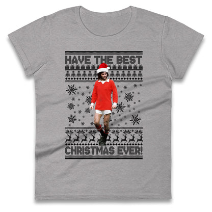Christmas George Best Ladies T Shirt