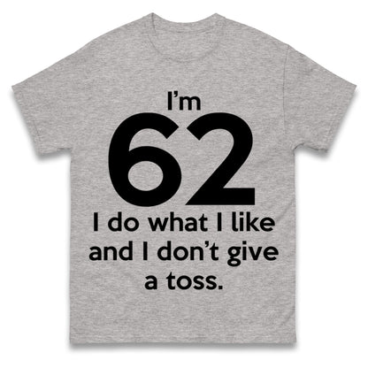 62nd Birthday T Shirt