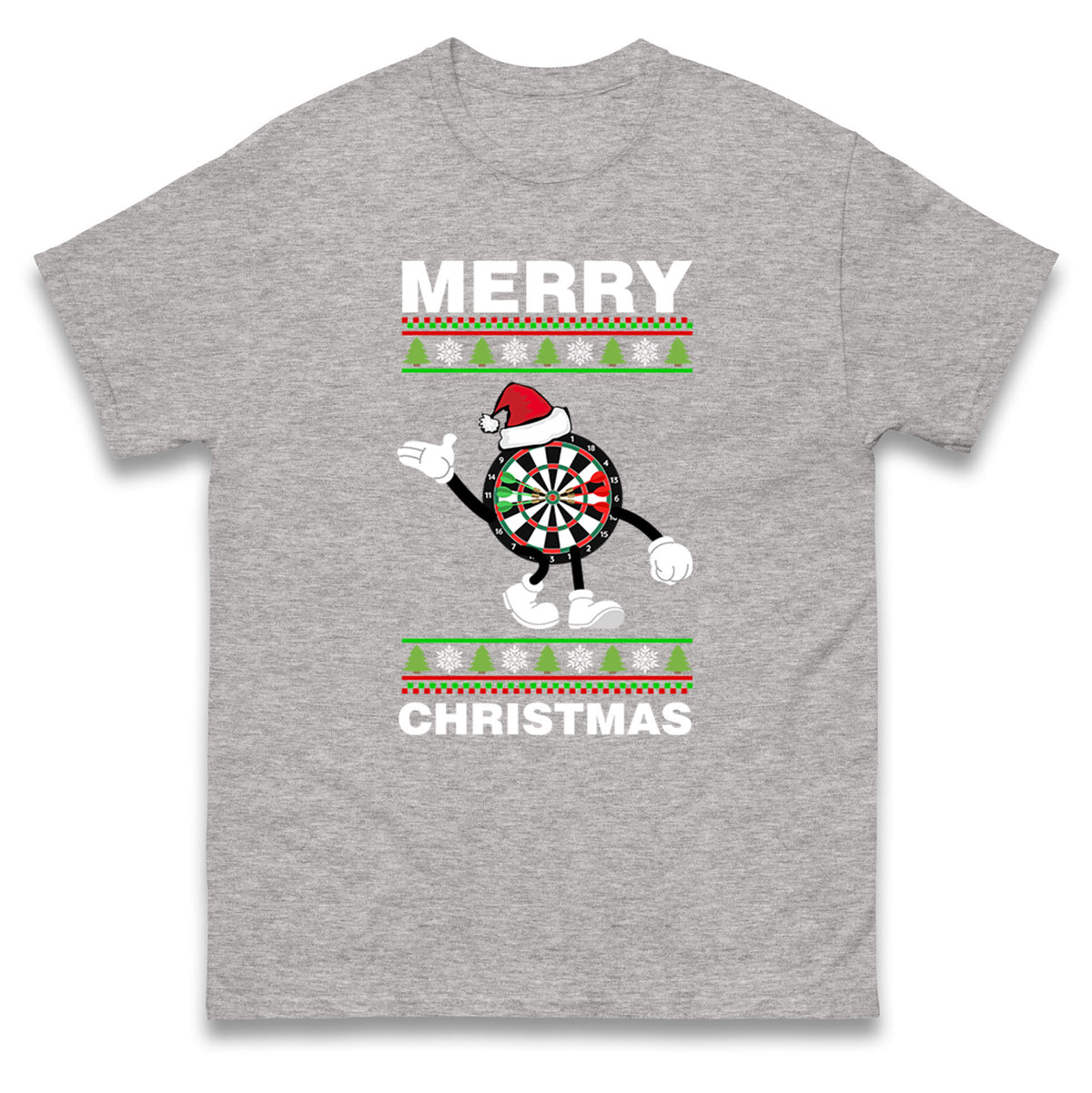 dartboard christmas santa costume t shirt