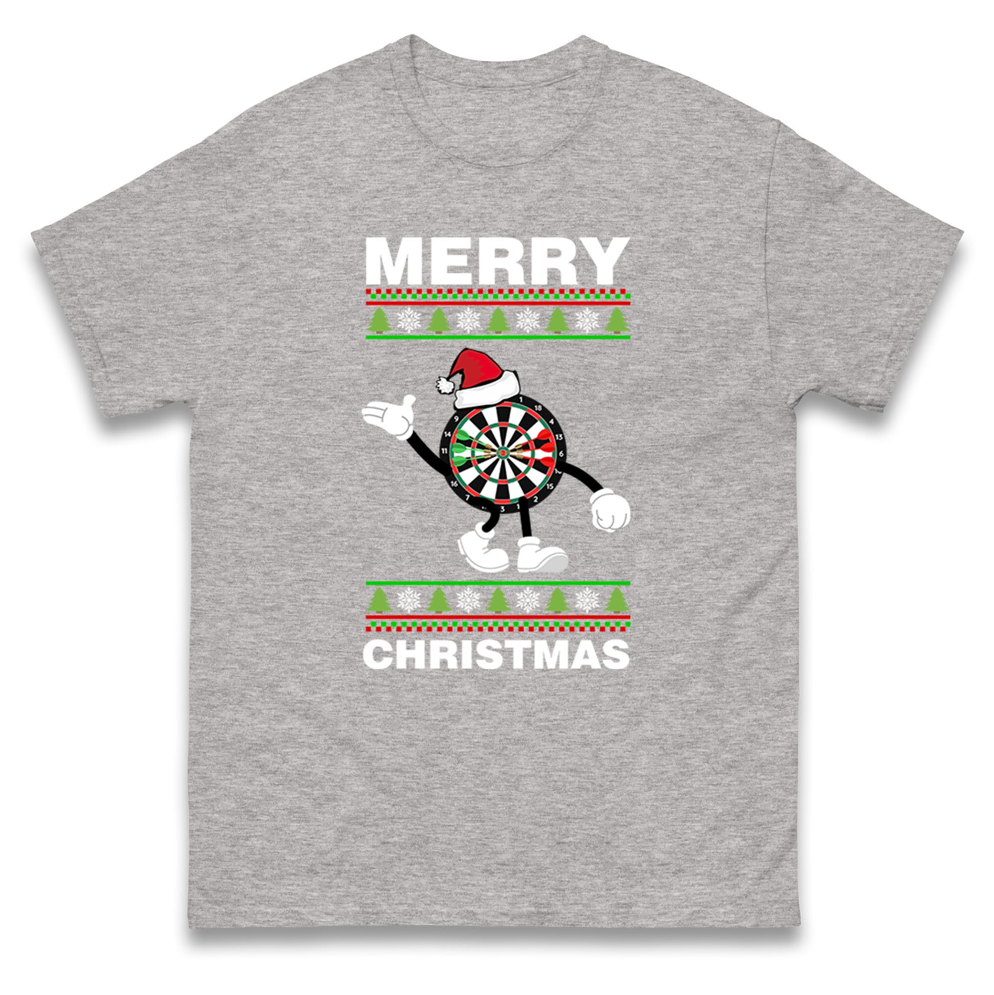 dartboard christmas santa costume t shirt