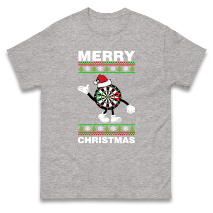 dartboard christmas santa costume t shirt