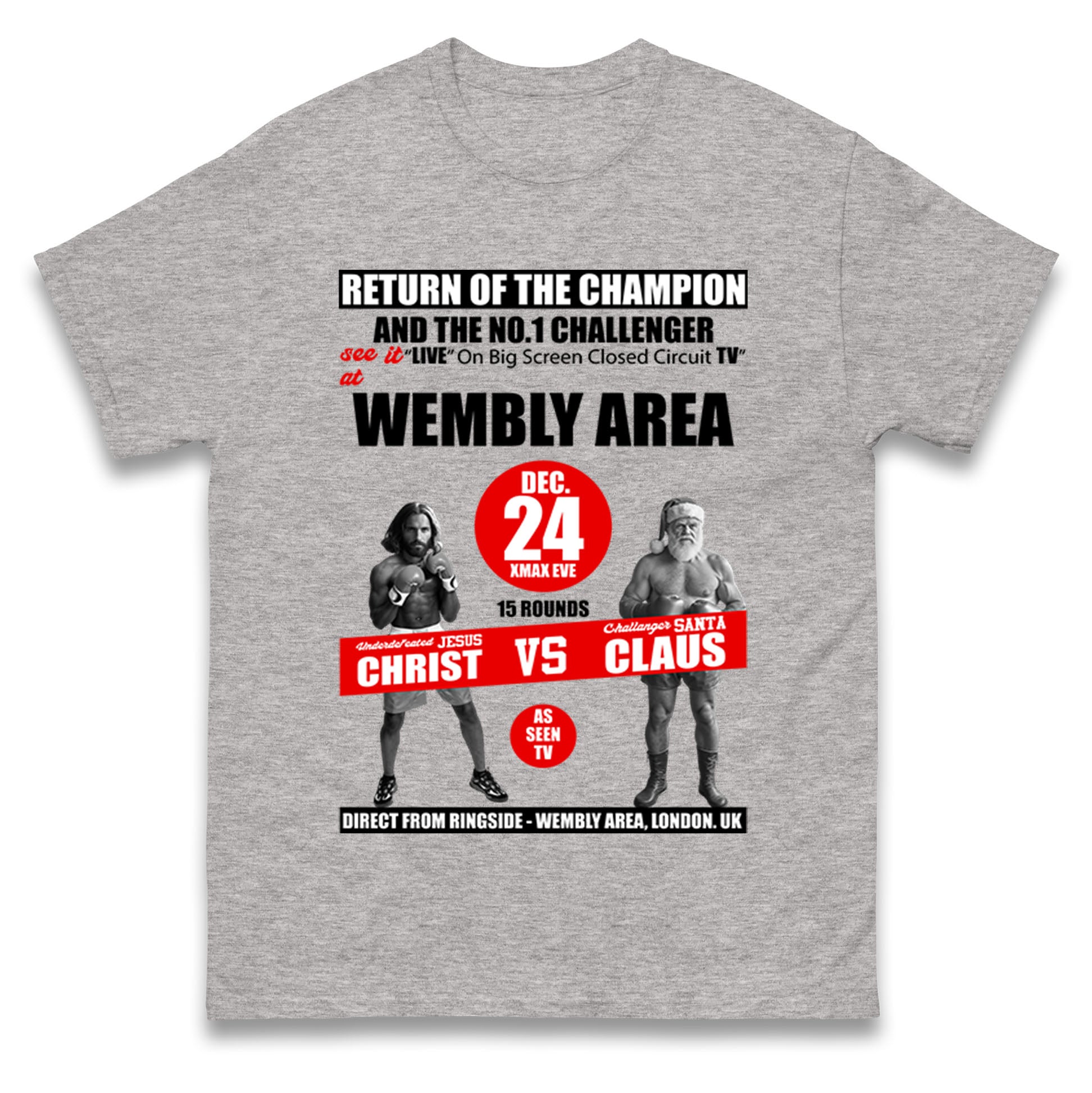 Jesus Christ Vs Santa Claus T Shirt