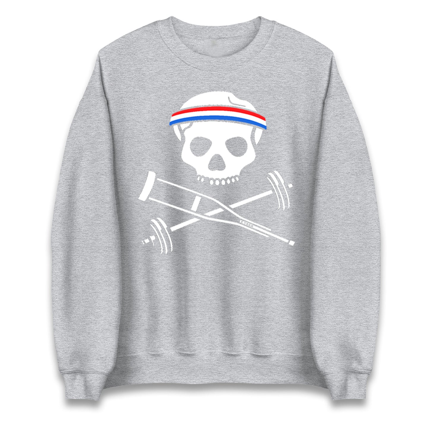 Johnny Knoxville Crutch Barbell and Bones Jumper