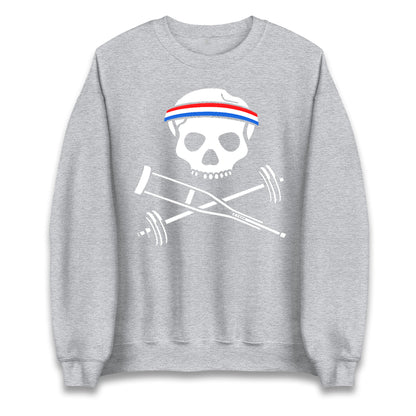 Johnny Knoxville Crutch Barbell and Bones Jumper