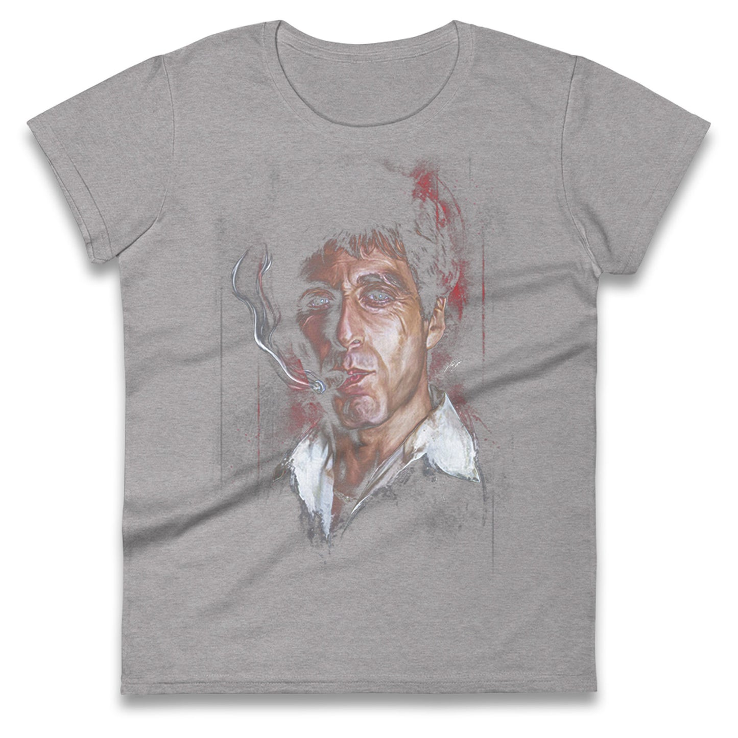 Tony Montana Ladies T Shirt 