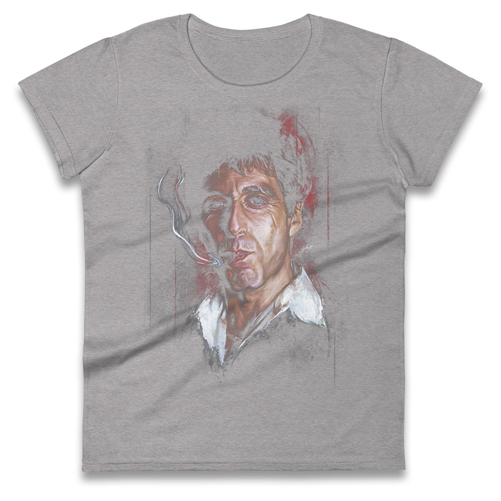 Tony Montana Ladies T Shirt 