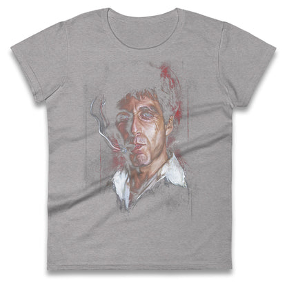 Tony Montana Ladies T Shirt 