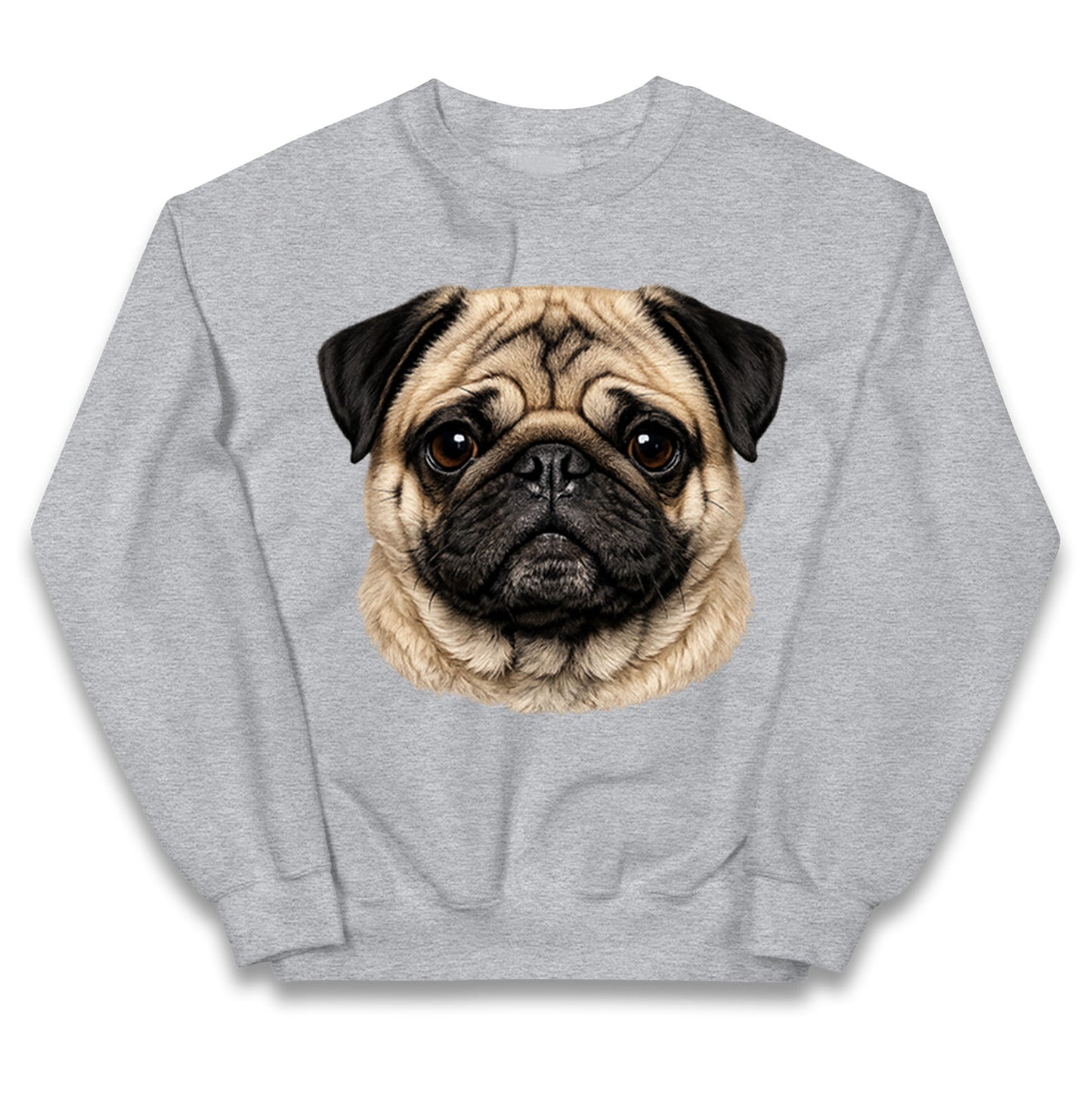 Pug Dog Face Kids Jumper