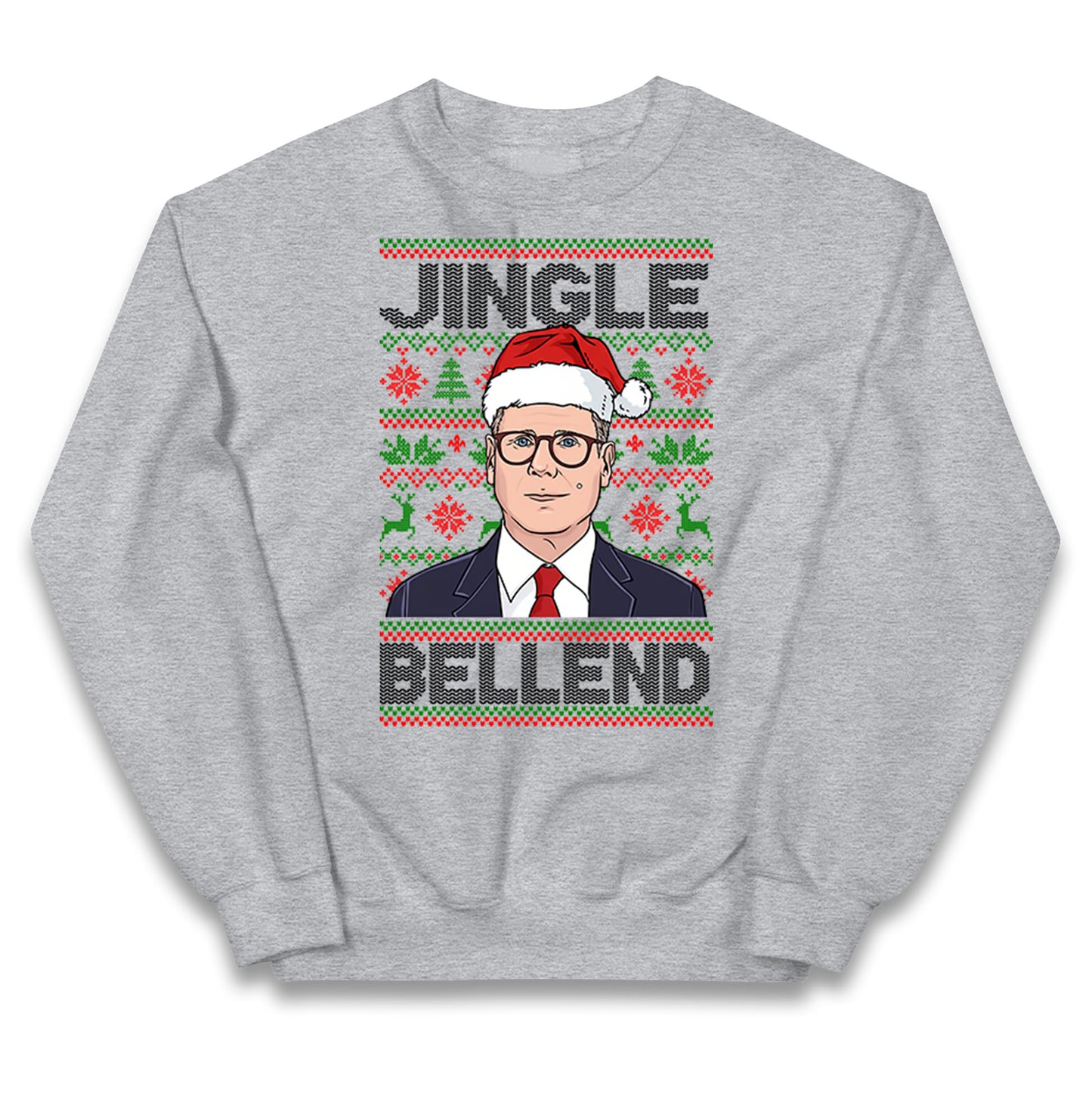 Keir Starmer Jingle Bell End Christmas Kids Jumper
