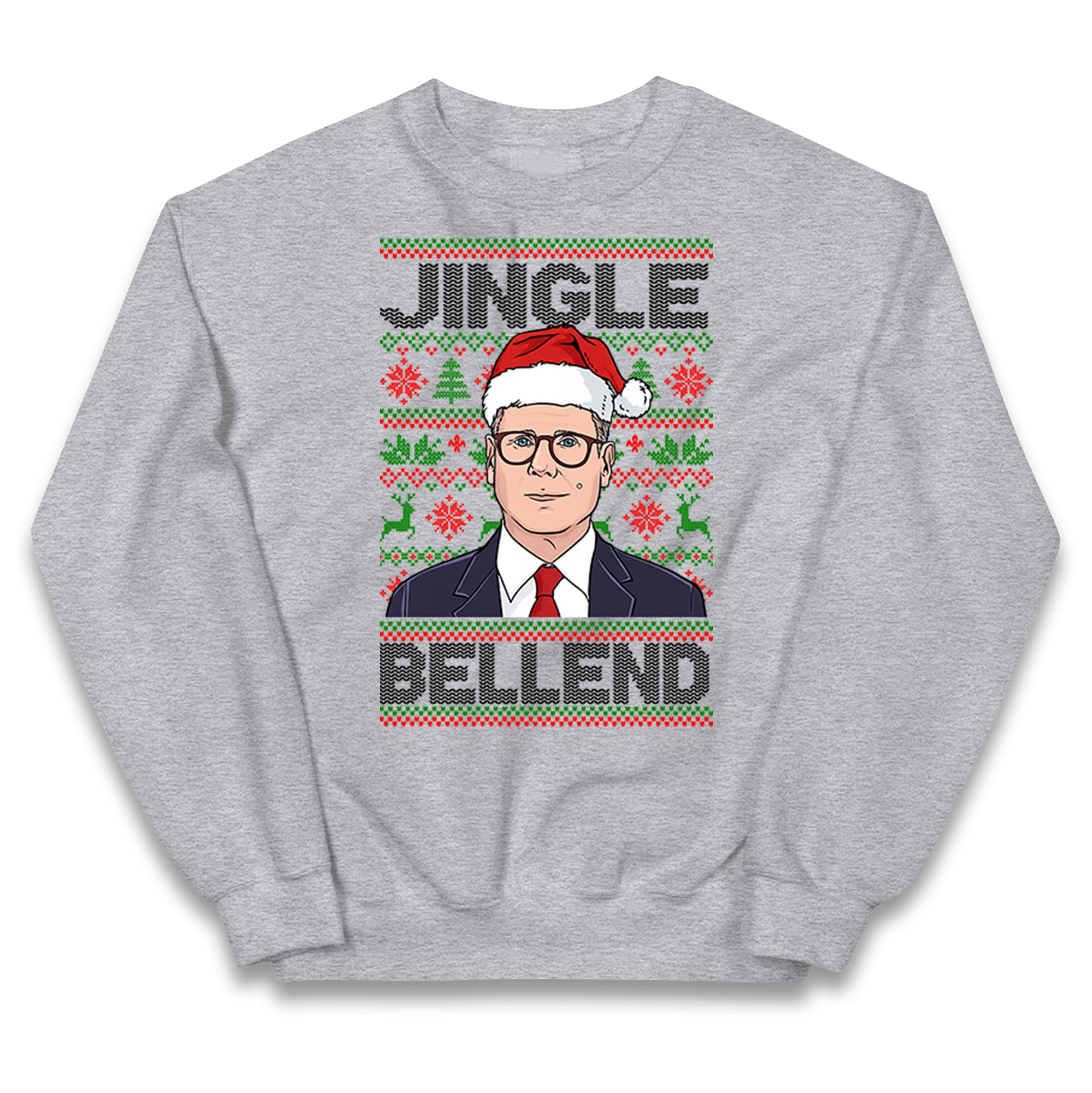Keir Starmer Jingle Bell End Christmas Kids Jumper
