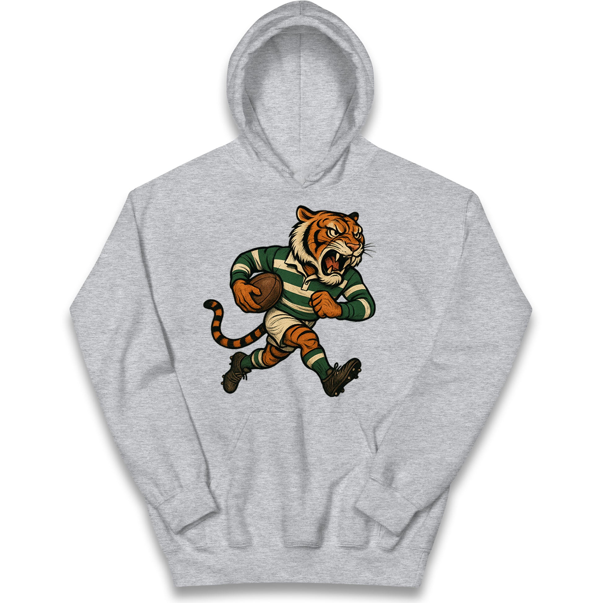 Retro Leicester Tigers Rugby Union Kids Hoodie 