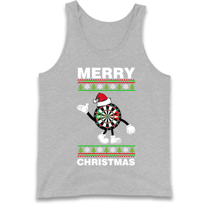 dartboard christmas santa costume tank top