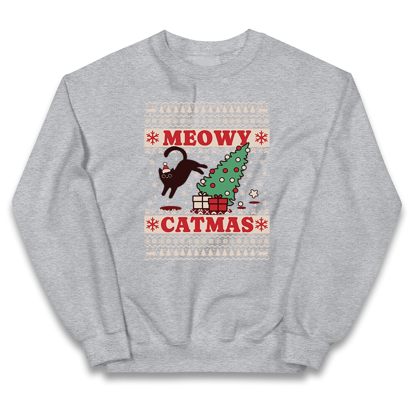 Christmas Cat Kids Jumper