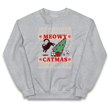 Christmas Cat Kids Jumper