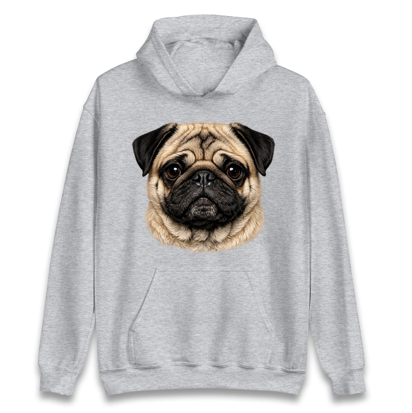 Pug Dog Face Hoodie