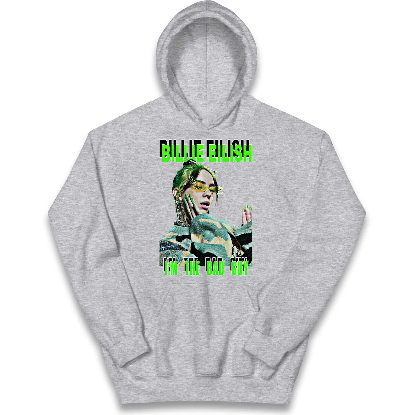 Billie Eilish Singer Kids Hoodie