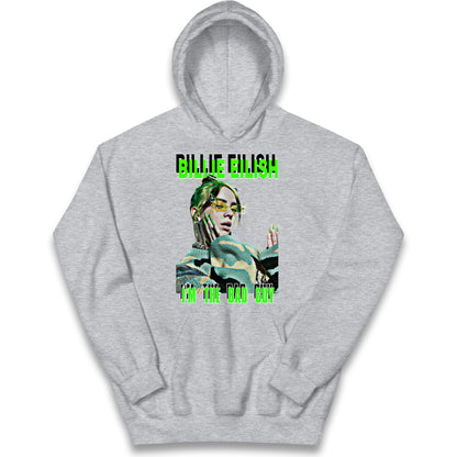 Billie Eilish Singer Kids Hoodie