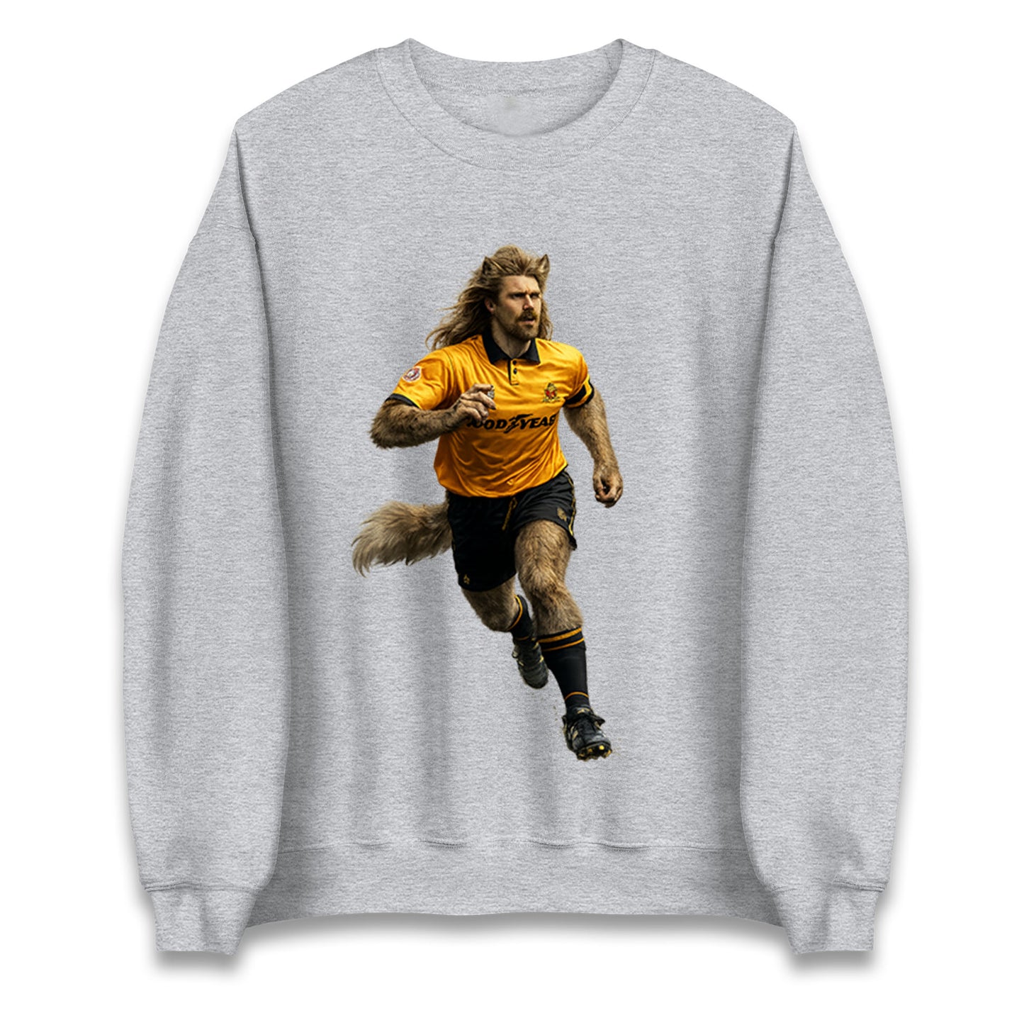 Retro John The Wolf Wolves Football Jumper 