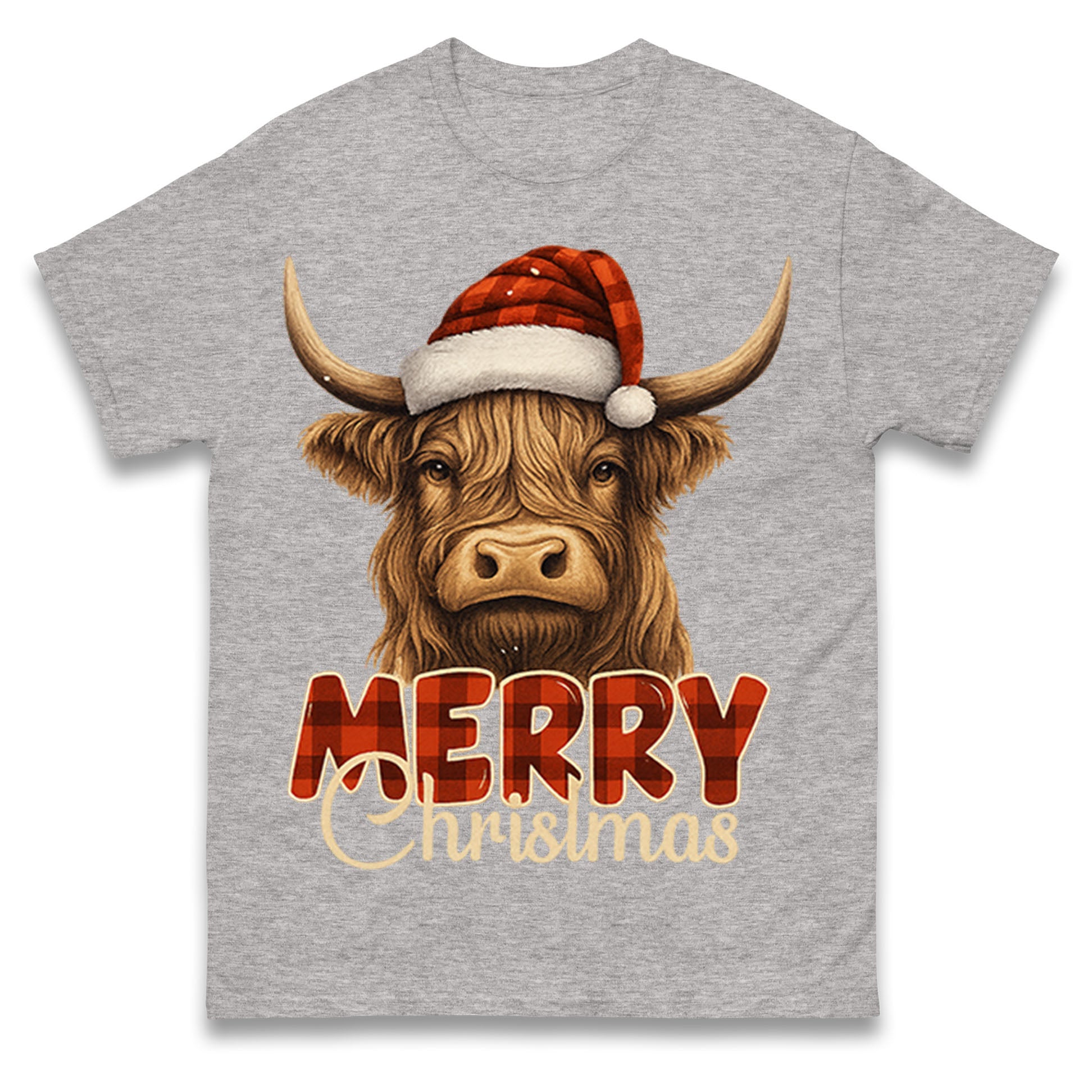 Highland Cow Christmas T Shirt