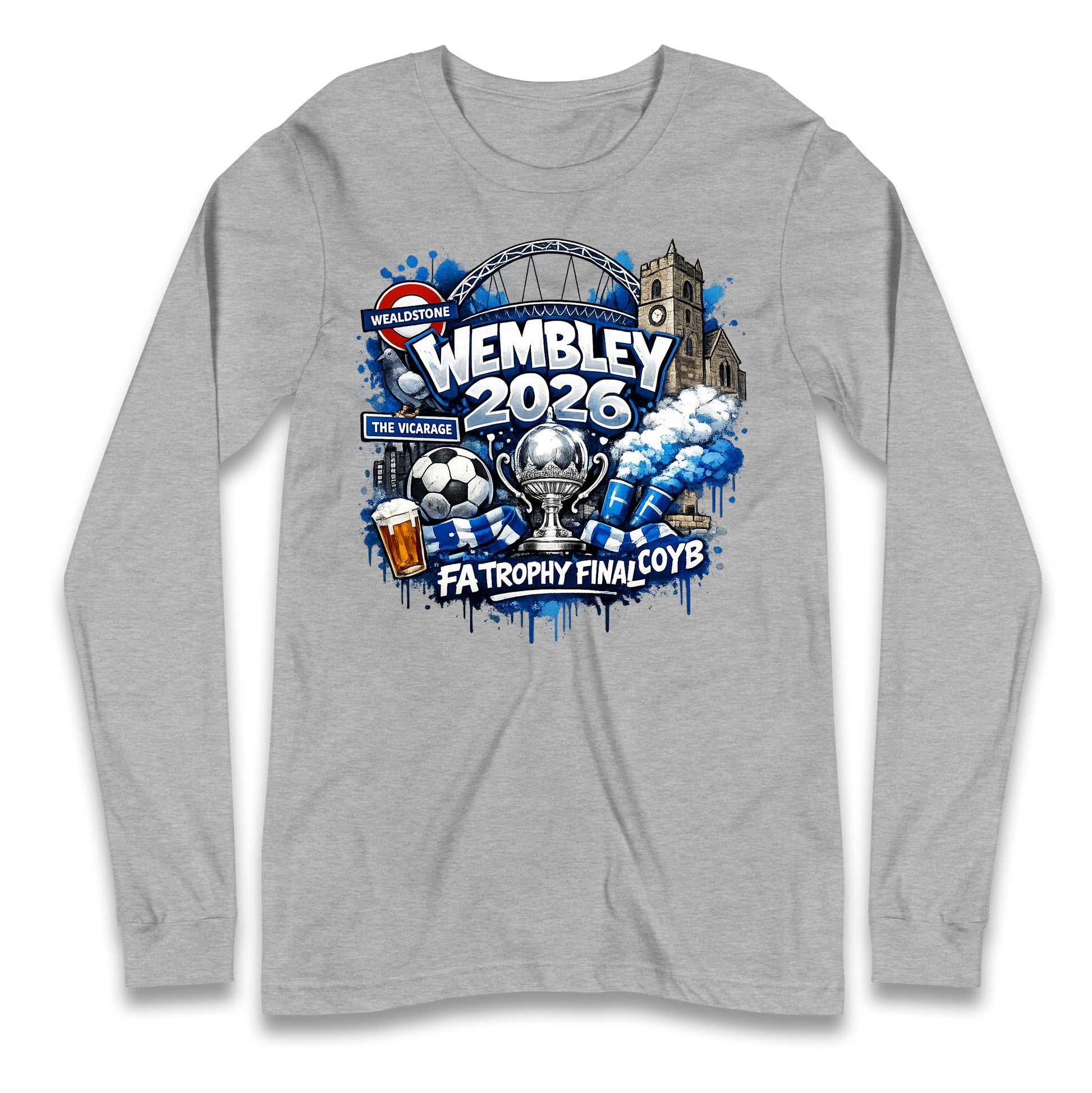 Wealdstone FA Trophy Final Wembley 2026 | Buy FA Trophy Wear Longsleeve T Shirt 