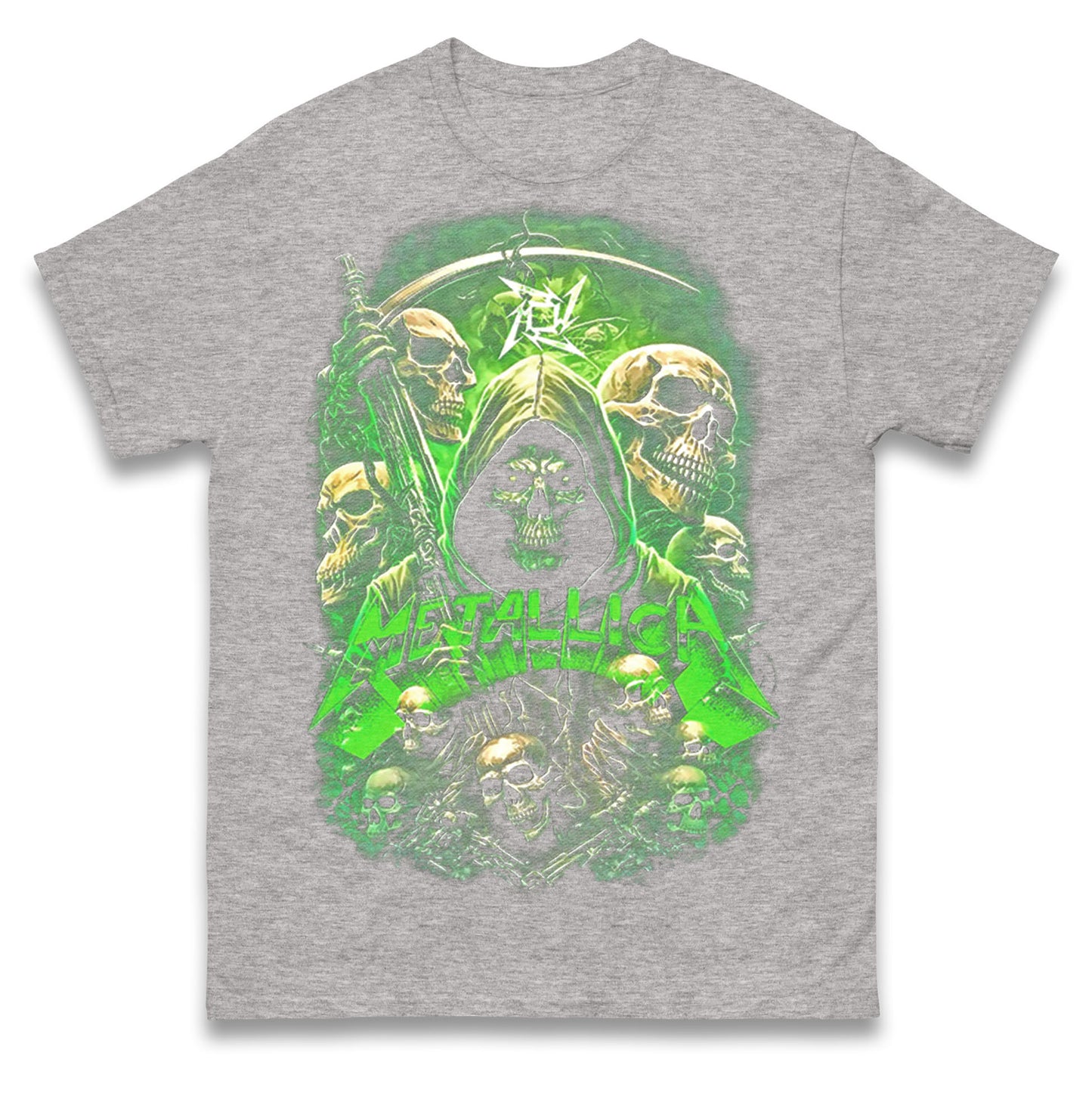 Metallica Green Skulls T Shirt