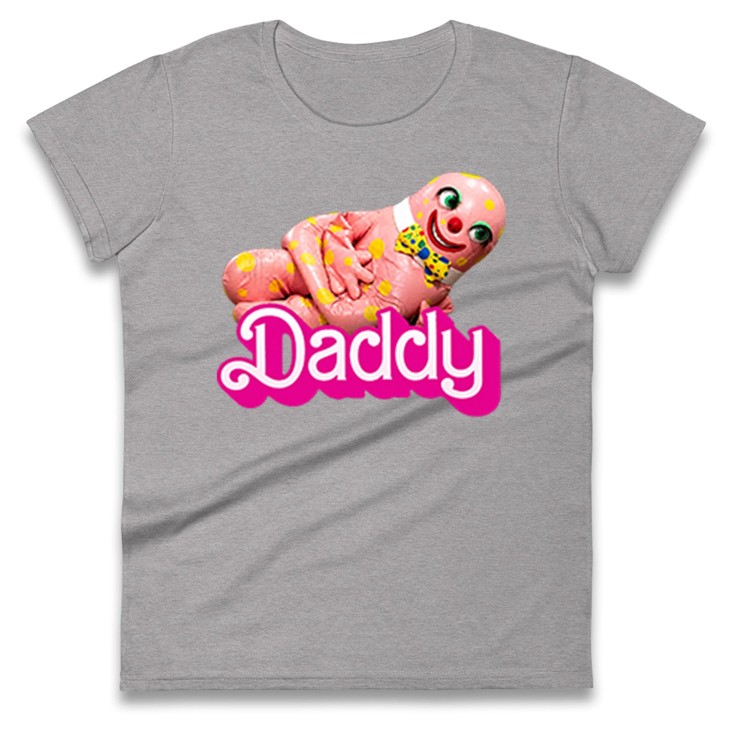 Funny Mr Blobby Daddy 90s Retro Ladies T Shirt