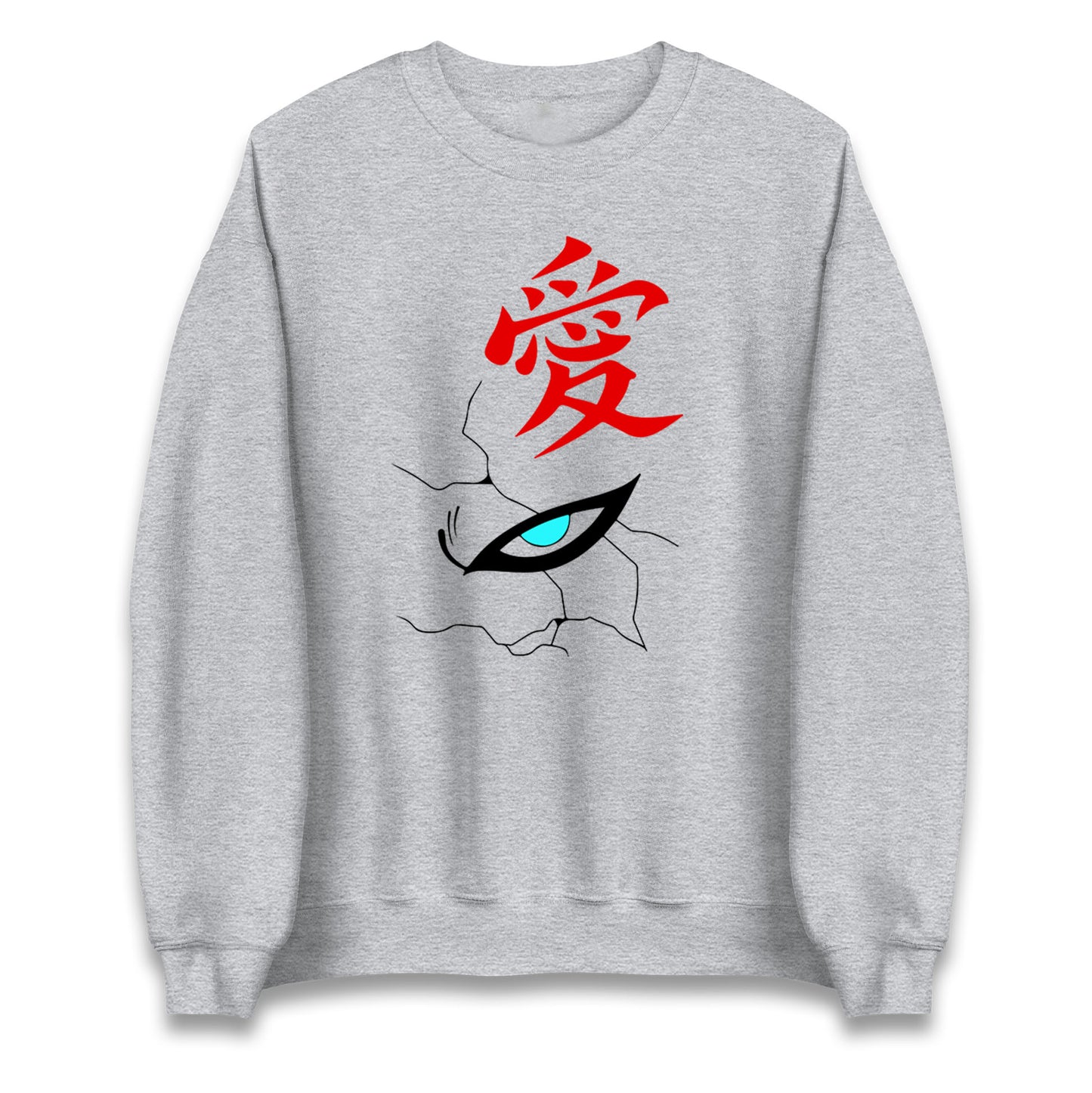 naruto shippuden gaara naruto face sweatshirt