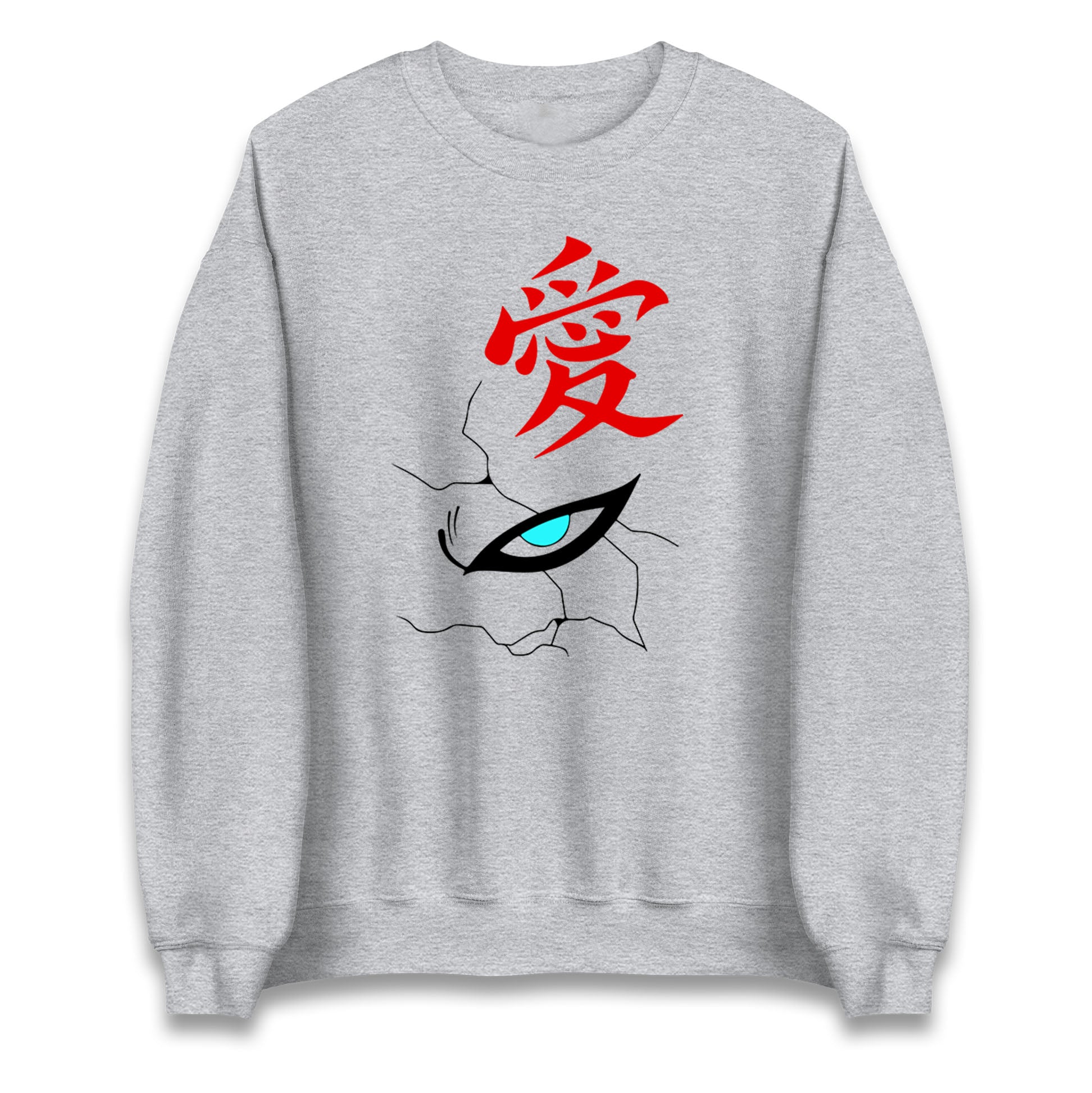 naruto shippuden gaara naruto face sweatshirt