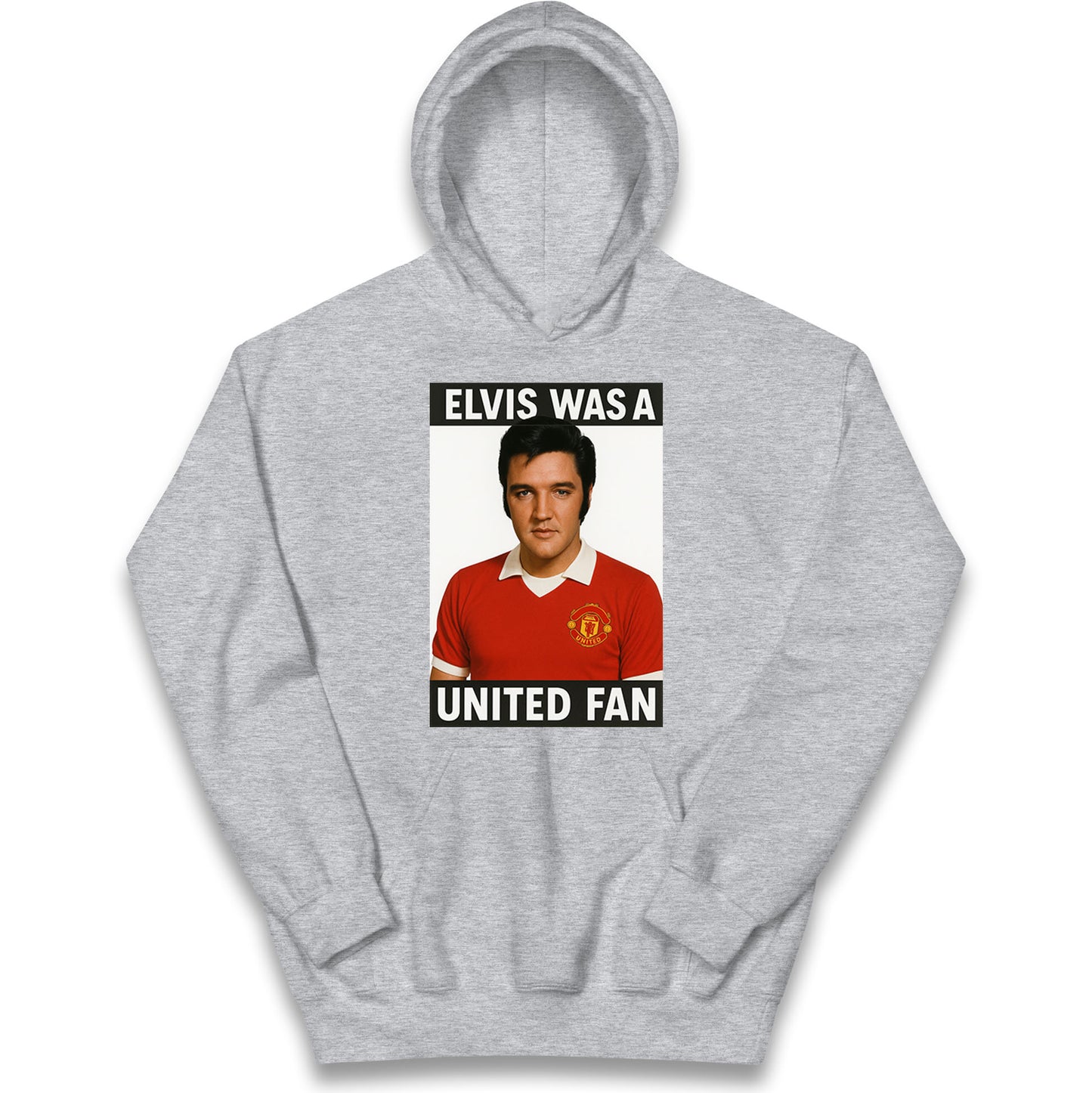 Elvis Presley Mnchester United Kids Hoodie