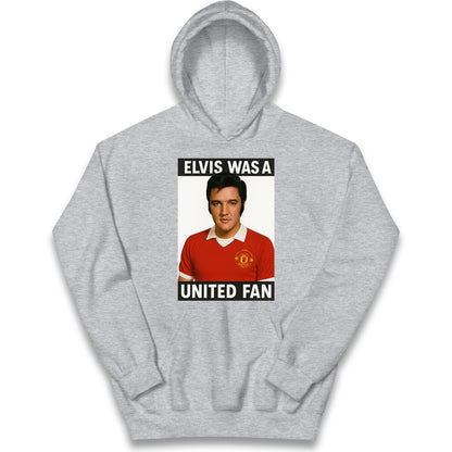 Elvis Presley Mnchester United Kids Hoodie