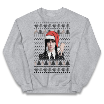 Wedensday Christmas Kids Jumper