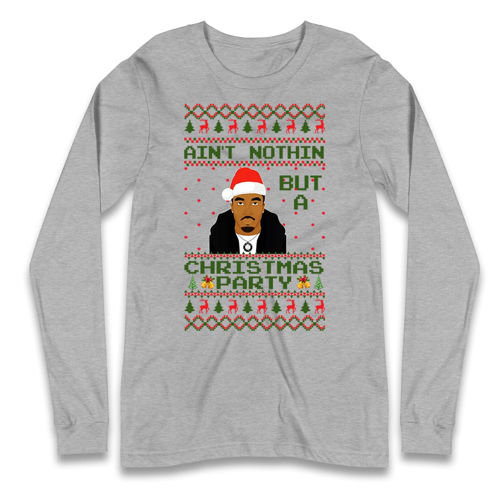 tupac shakur christmas long sleeve t shirt