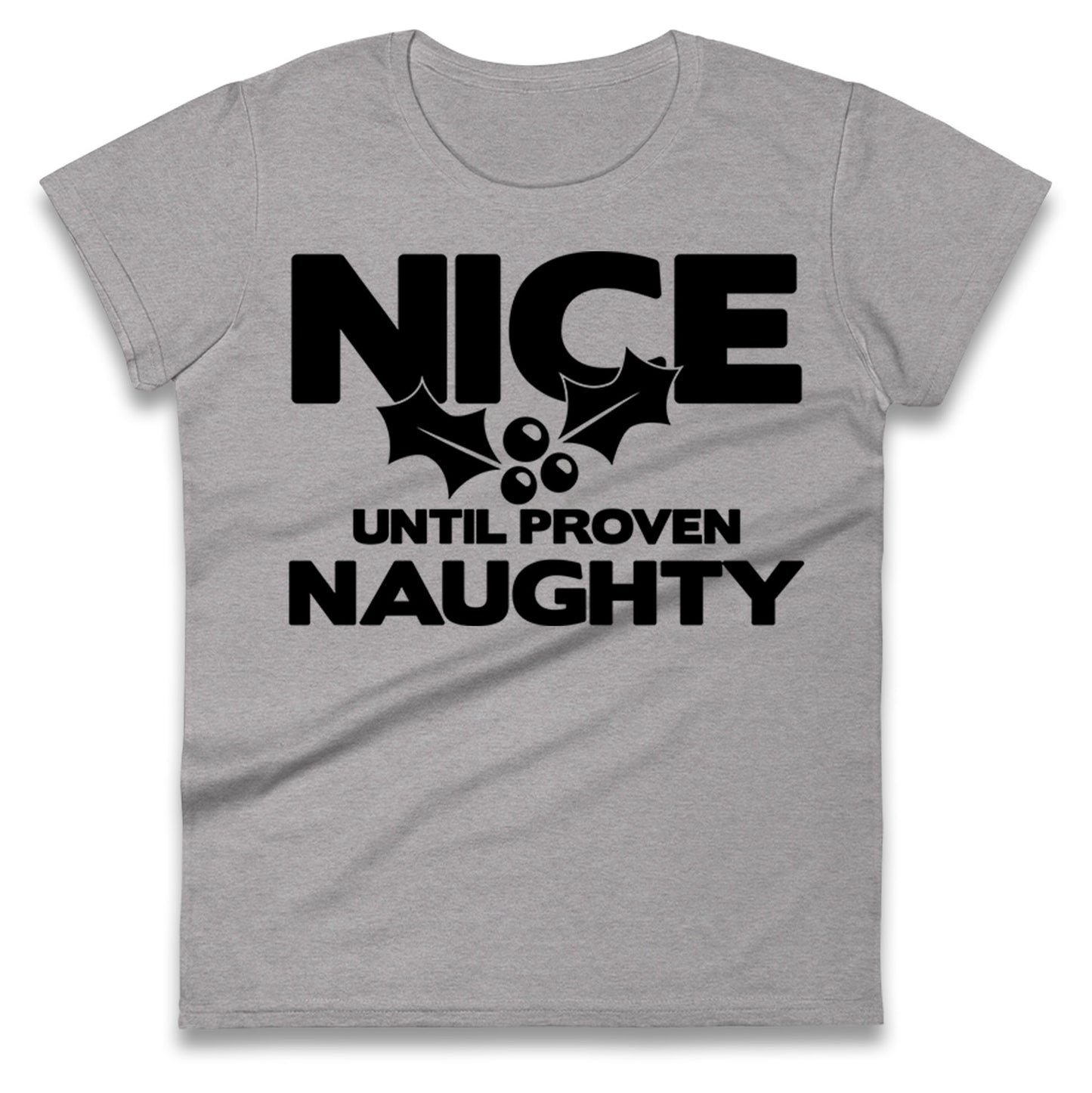 Naughty list Ladies T Shirt