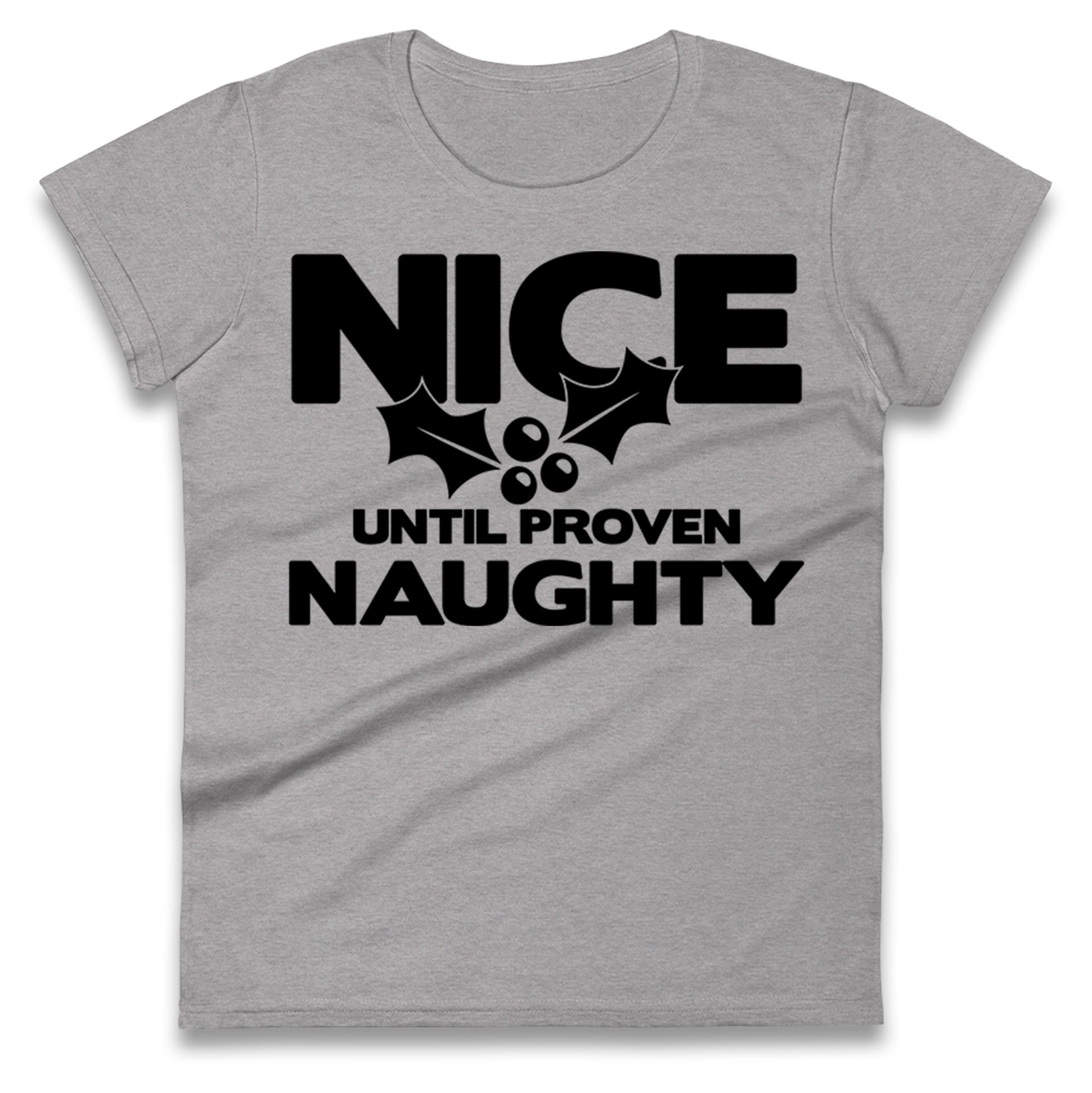 Naughty list Ladies T Shirt