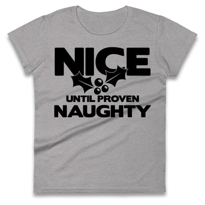 Naughty list Ladies T Shirt