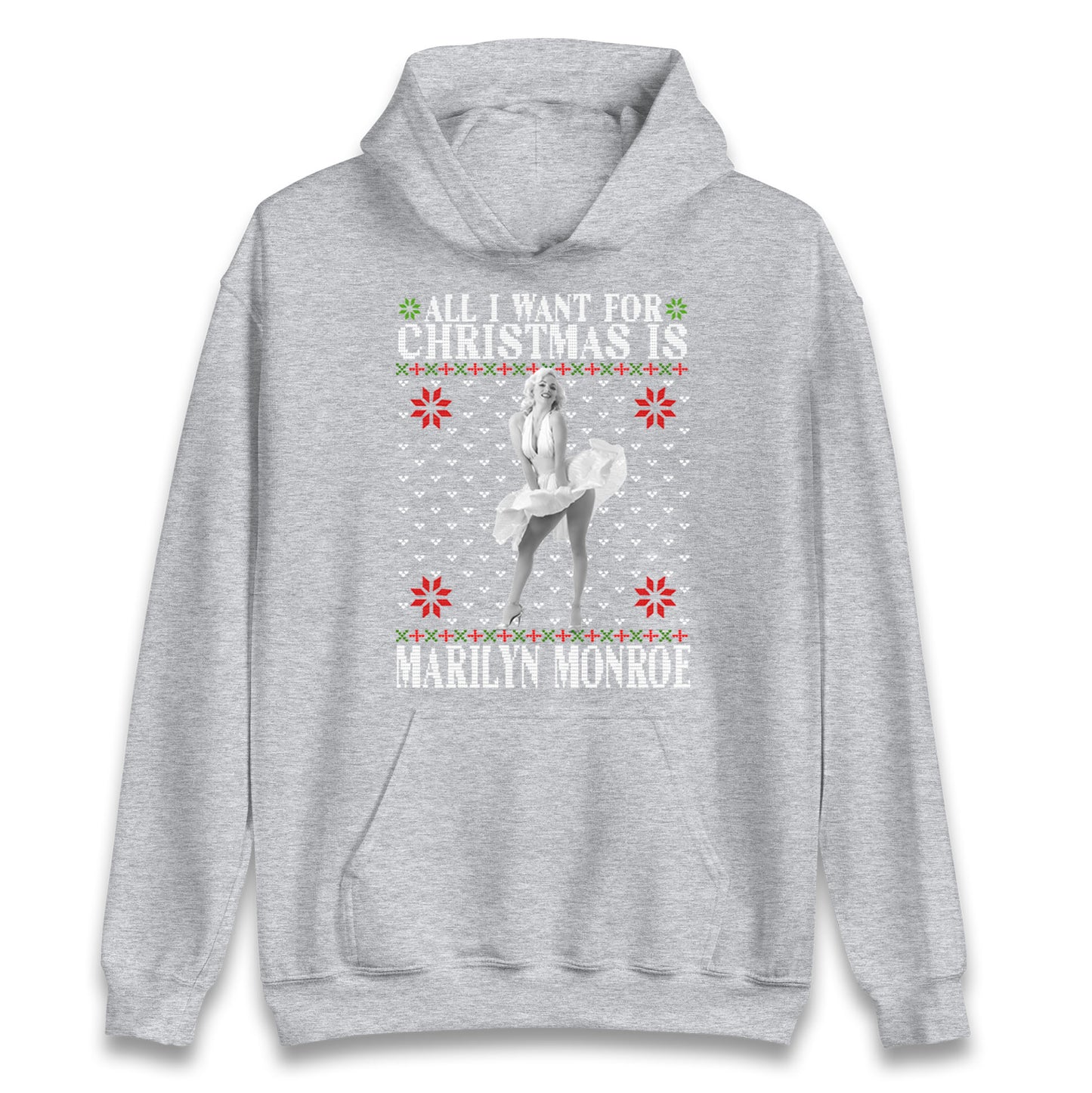 marilyn monroe christmas hoodie