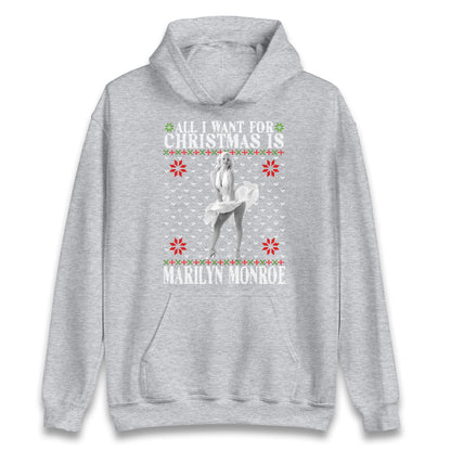 marilyn monroe christmas hoodie