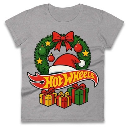 Hotwheels Christmas Ladies T Shirt