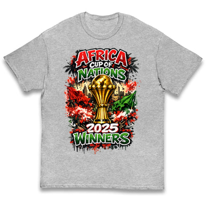 Morocco Africa Cup Of Nations Winners 2025 Kids T Shirt