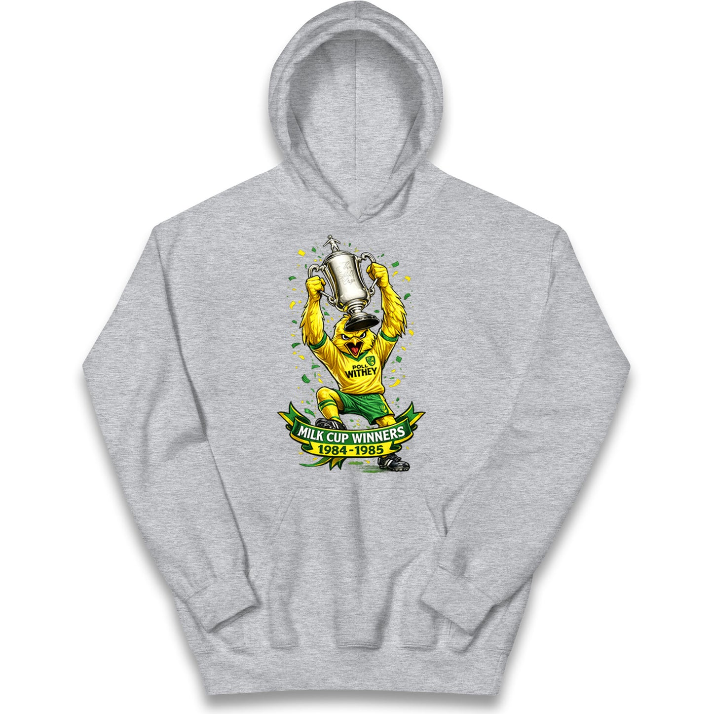 Norwich City Milk Cup Winners Kids Hoodie