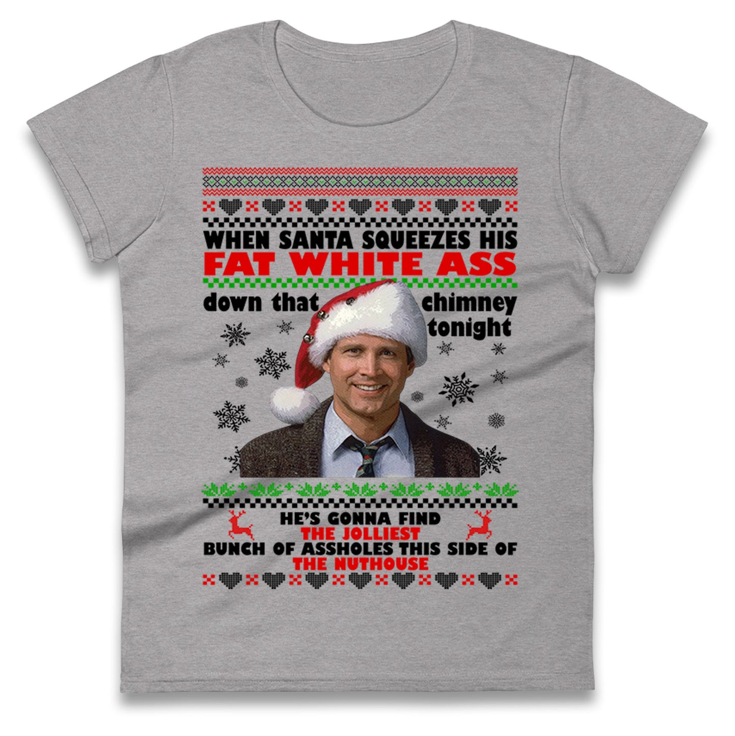 Clark Griswold Christmas Ladies T Shirt