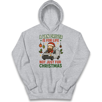 Van Driver Christmas Kids Hoodie