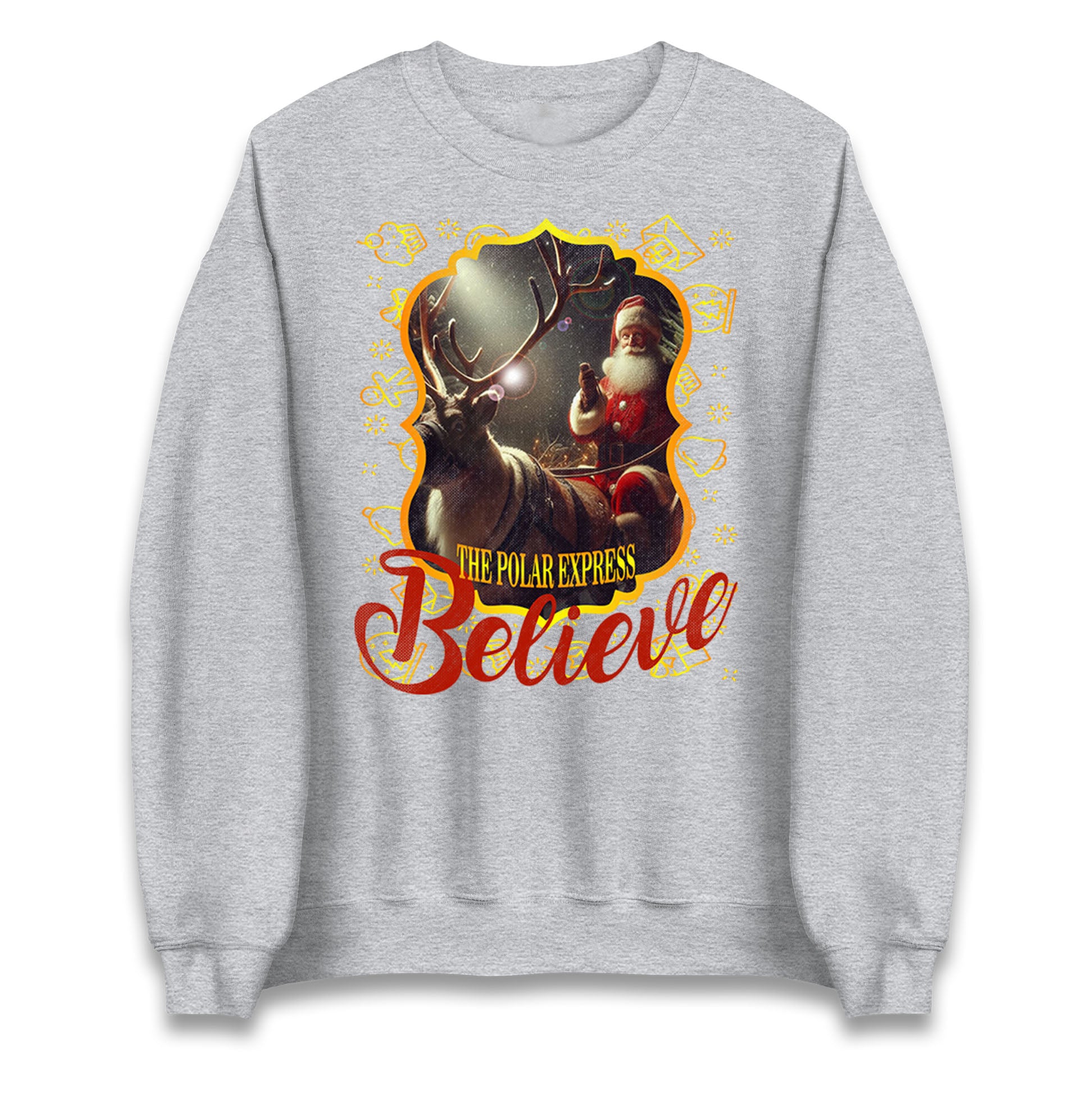 polar express christmas sweatshirt