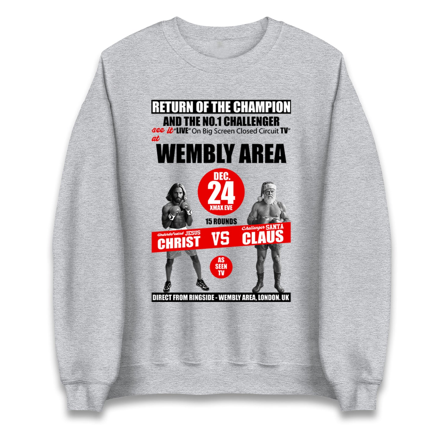 Jesus Christ Vs Santa Claus Jumper 