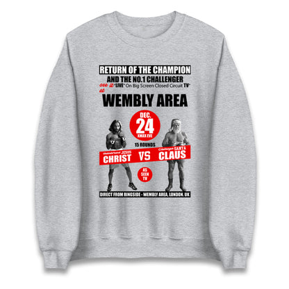 Jesus Christ Vs Santa Claus Jumper 