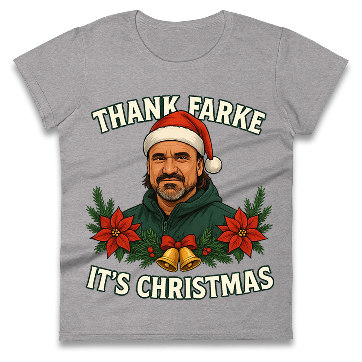 Leeds Utd Christmas Ladies T Shirt