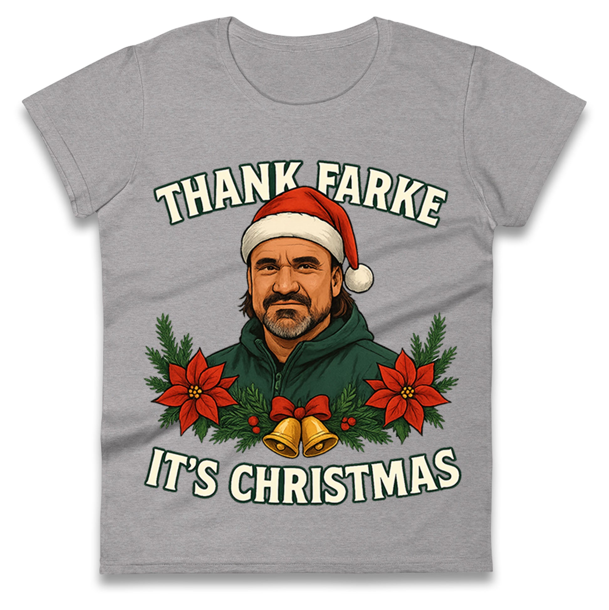 Leeds Utd Christmas Ladies T Shirt